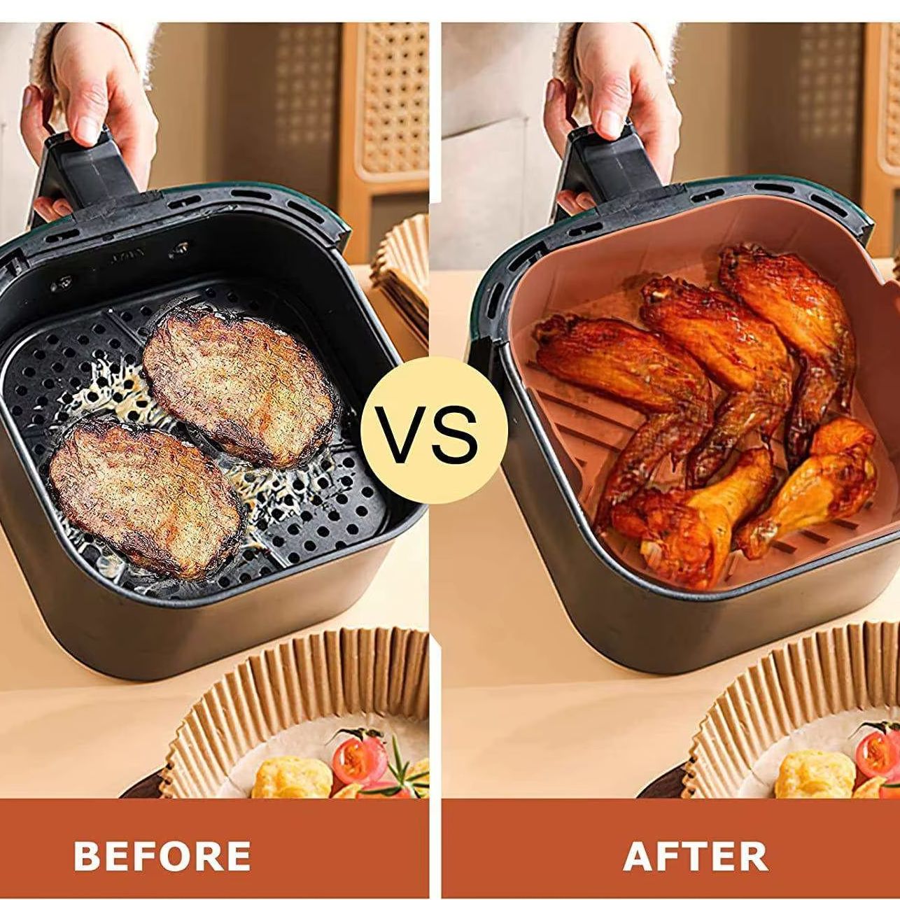 Revestimientos de silicona ant - Air Fryer Silicone Pot Liner reseña y precio