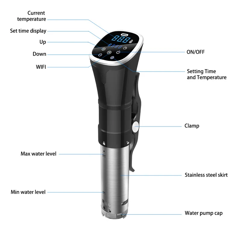 Cocedor eléctrico para cocción - Digital Sous Vide Precision Cooker reseña y precio