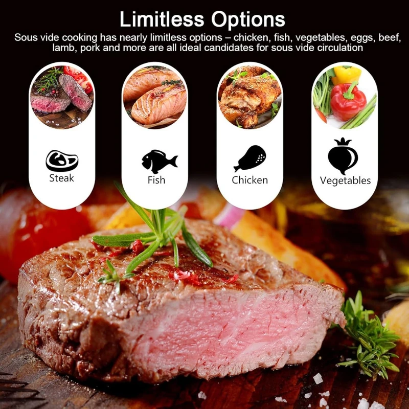 Máquina de cocción al vacío de - Digital Sous Vide Precision Cooker reseña y precio